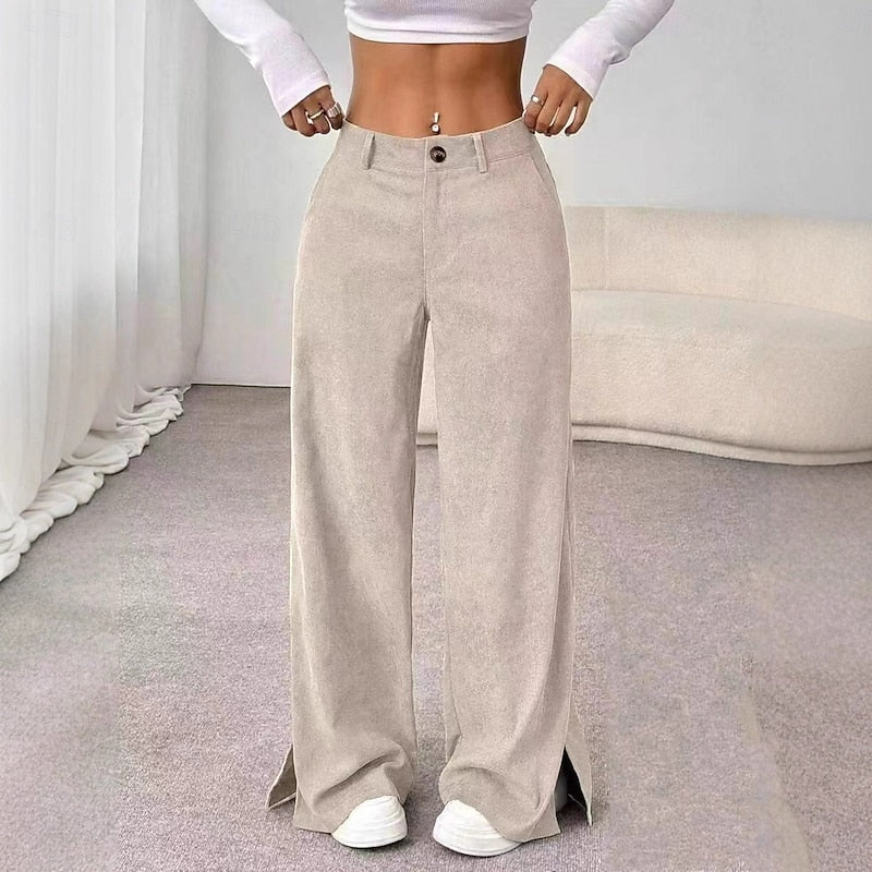 Petra Comfortable High-Waist Wide-Leg Pants