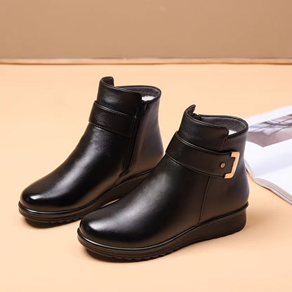 Marcella Buckle Ankle Boots