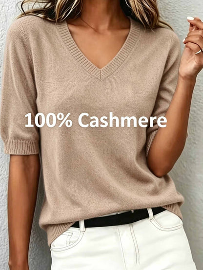 Aurelia Cashmere Blend V-Neck Sweater
