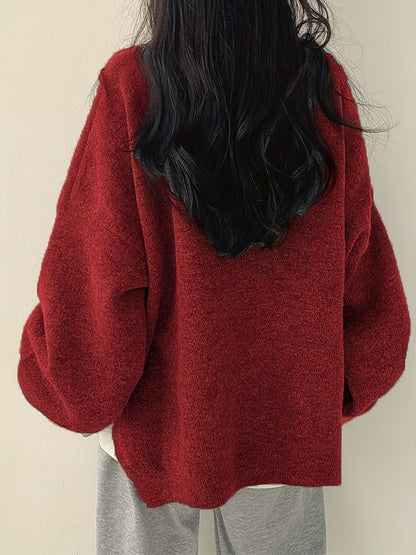 Floriane Oversized Balloon Sleeve Sweater