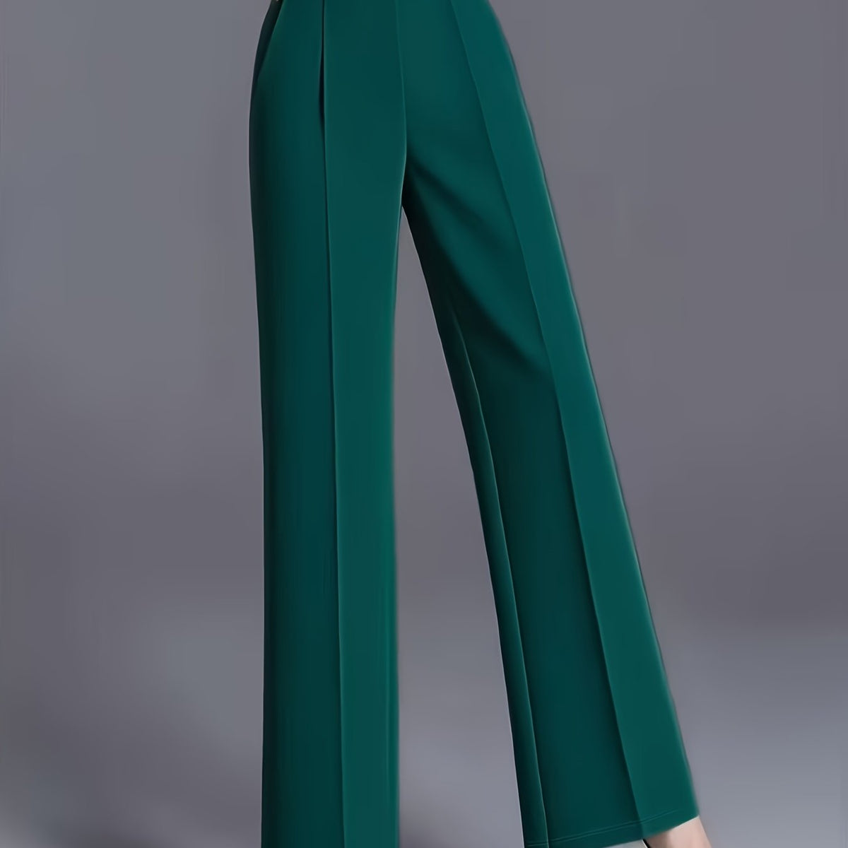 Thalia Comfortable High-Waist Wide-Leg Pants