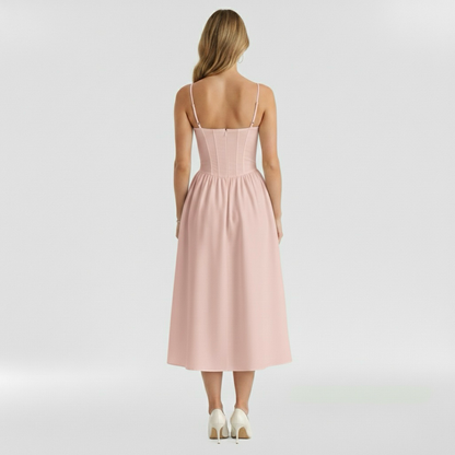 Aurelia Floral Corset Midi Dress