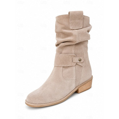 Florina Slouch Buckle Ankle Boots