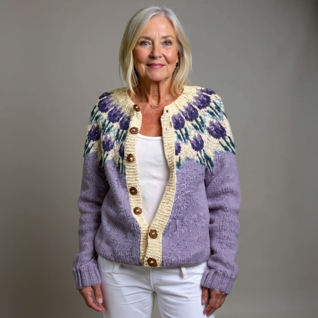 Sigrid Vintage Icelandic Knit Cardigan