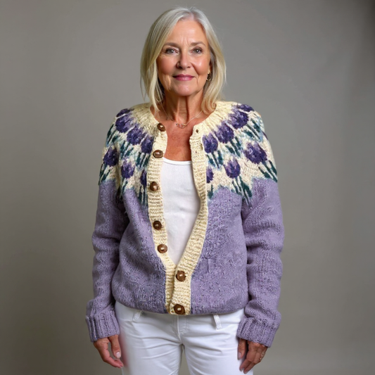 Sigrid Vintage Icelandic Knit Cardigan