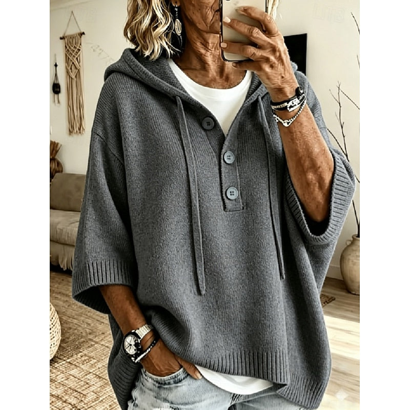 Fiora Hooded Knit Sweater