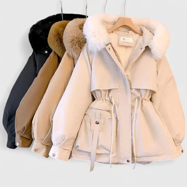Evelina Faux Fur Hooded Parka Coat