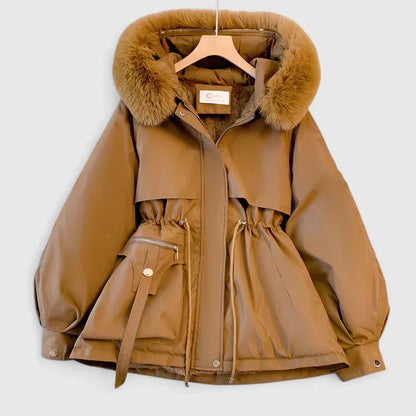 Evelina Faux Fur Hooded Parka Coat