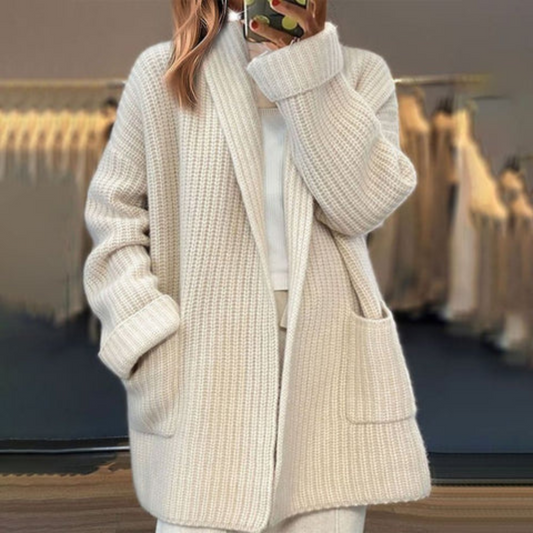 Rhea Oversized Open-Front Cardigan