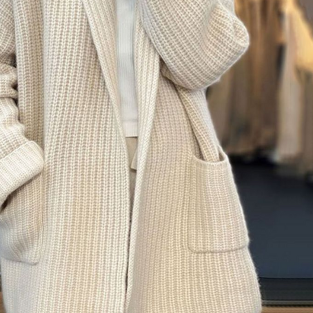 Rhea Oversized Open-Front Cardigan