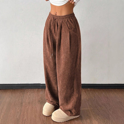 Emmeline Comfortable Drawstring Wide-Leg Pants
