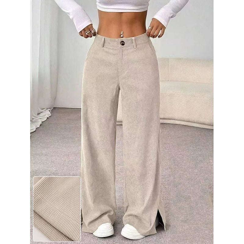 Petra Comfortable High-Waist Wide-Leg Pants