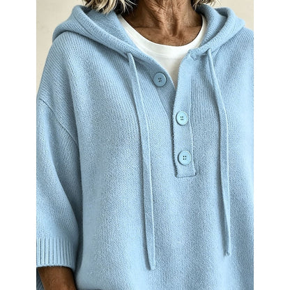 Fiora Hooded Knit Sweater