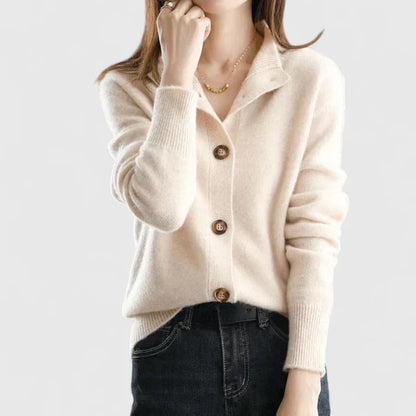 Maribel Button-Front Knit Cardigan