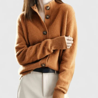 Maribel Button-Front Knit Cardigan