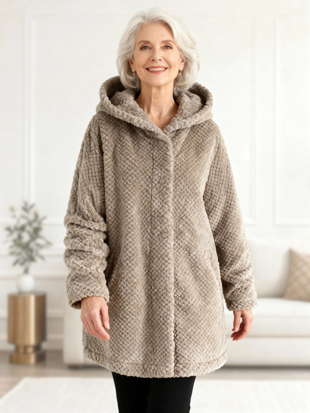 Briar Oversized Hooded Fleece Cardigan