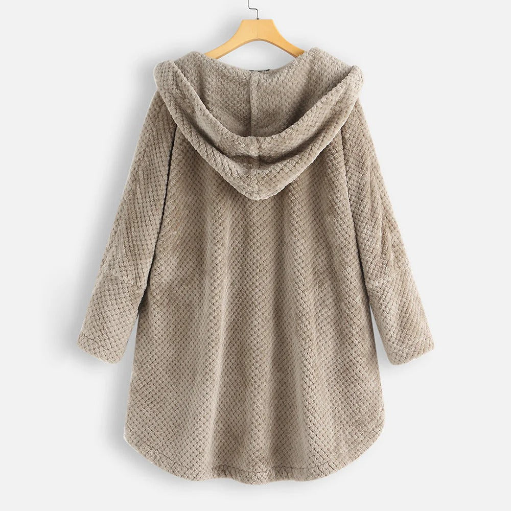 Briar Oversized Hooded Fleece Cardigan