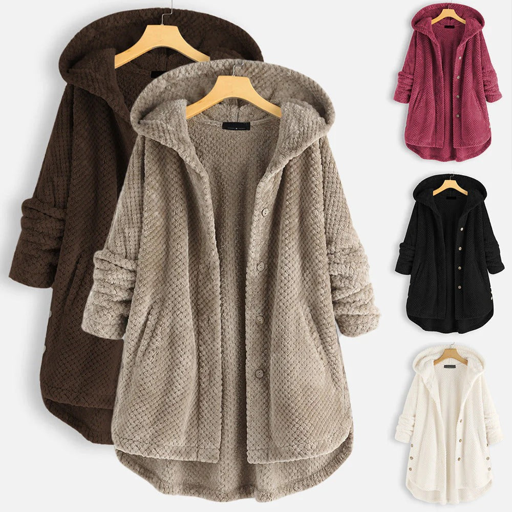 Briar Oversized Hooded Fleece Cardigan