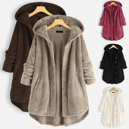 Briar Oversized Hooded Fleece Cardigan