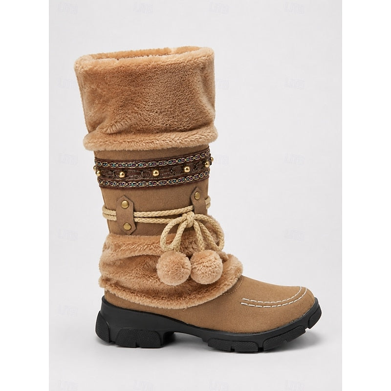 Rosetta Faux Fur Mid-Calf Winter Boots