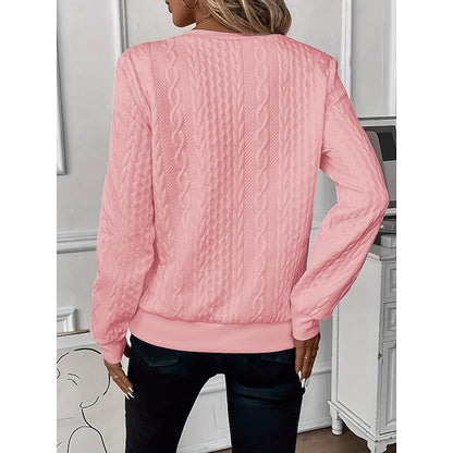 Mirette Cable-Knit Quarter-Zip Top