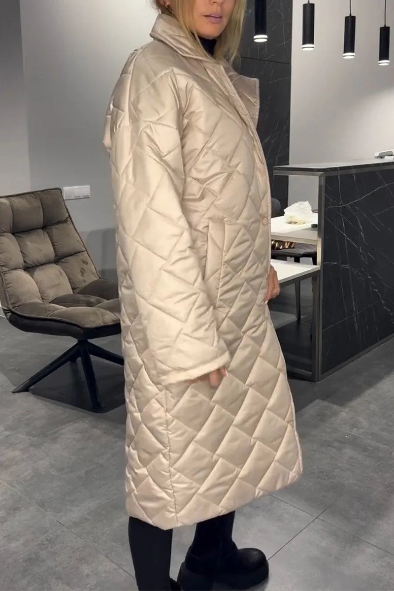 Isabeau Quilted Longline Coat