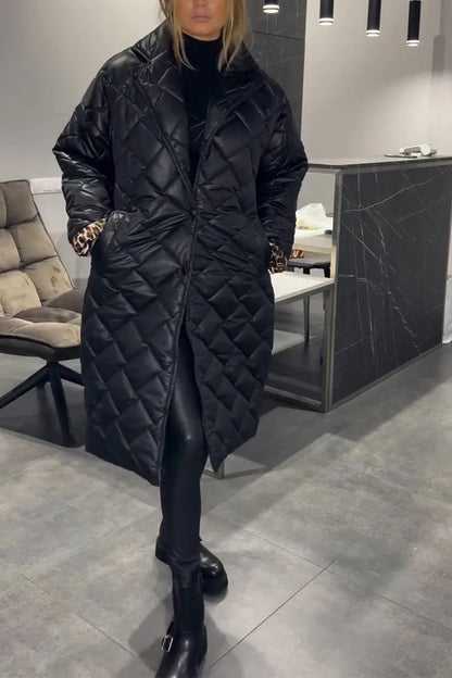 Isabeau Quilted Longline Coat