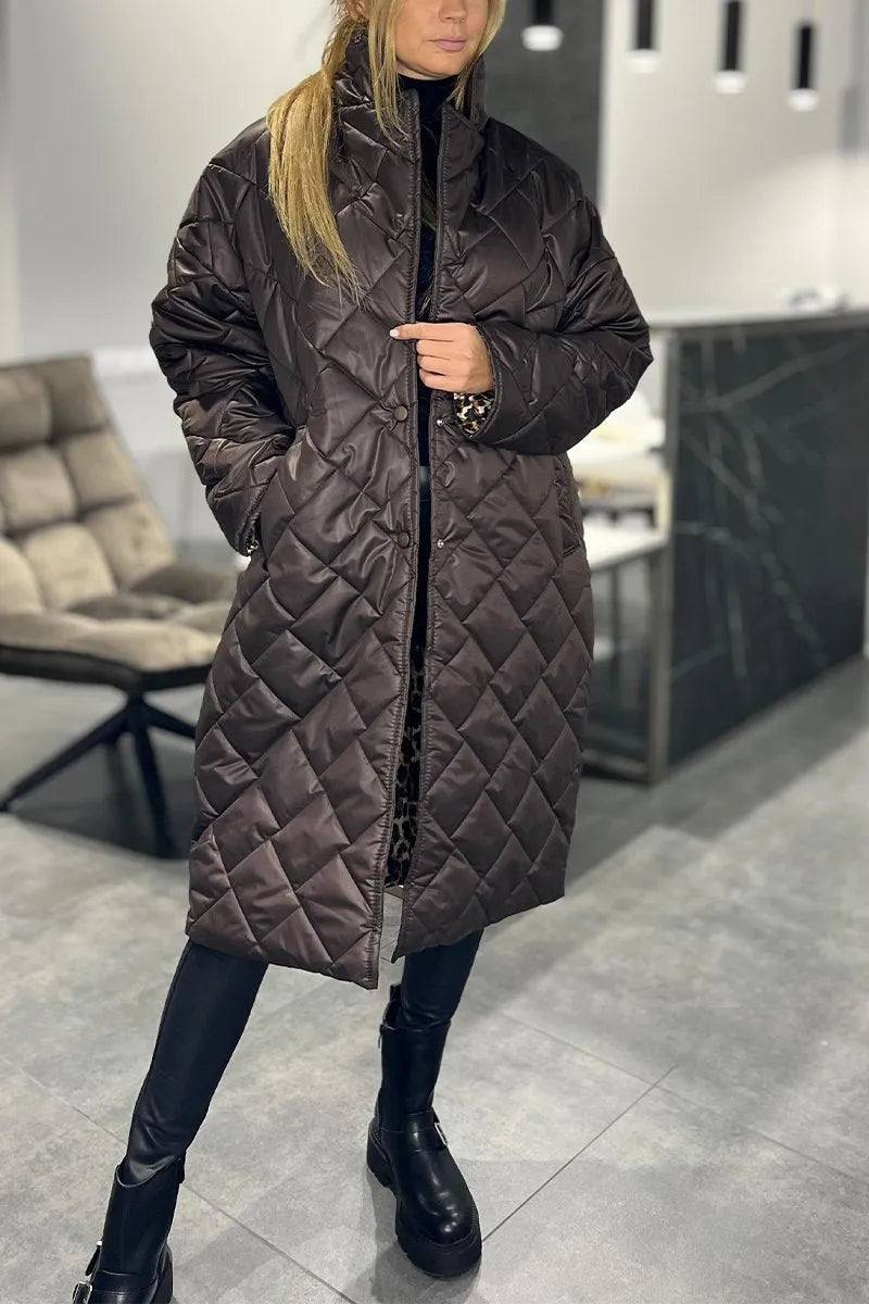 Isabeau Quilted Longline Coat