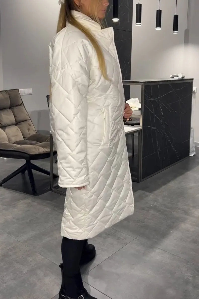 Isabeau Quilted Longline Coat