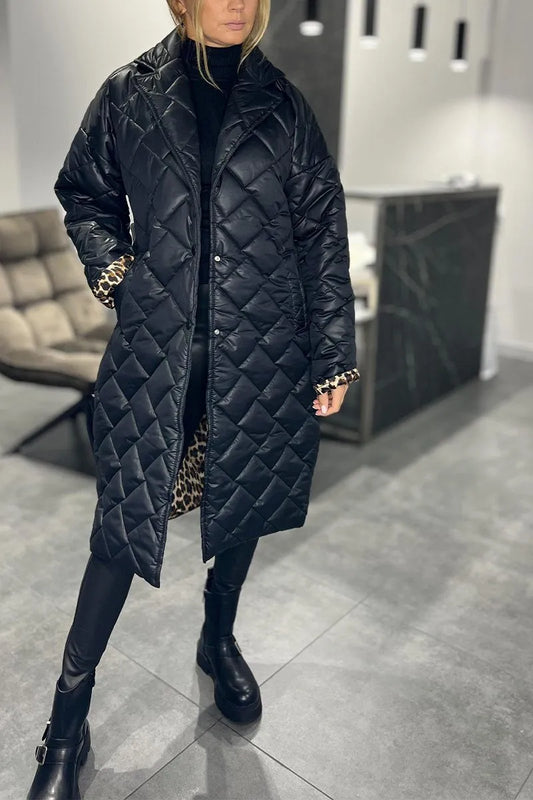 Isabeau Quilted Longline Coat