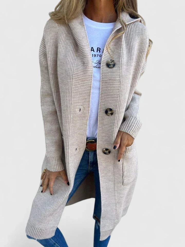 Sylvana Ribbed Knit Duster Cardigan