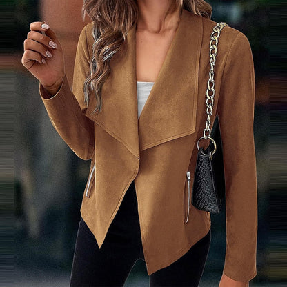 Mirabelle Draped Open-Front Jacket