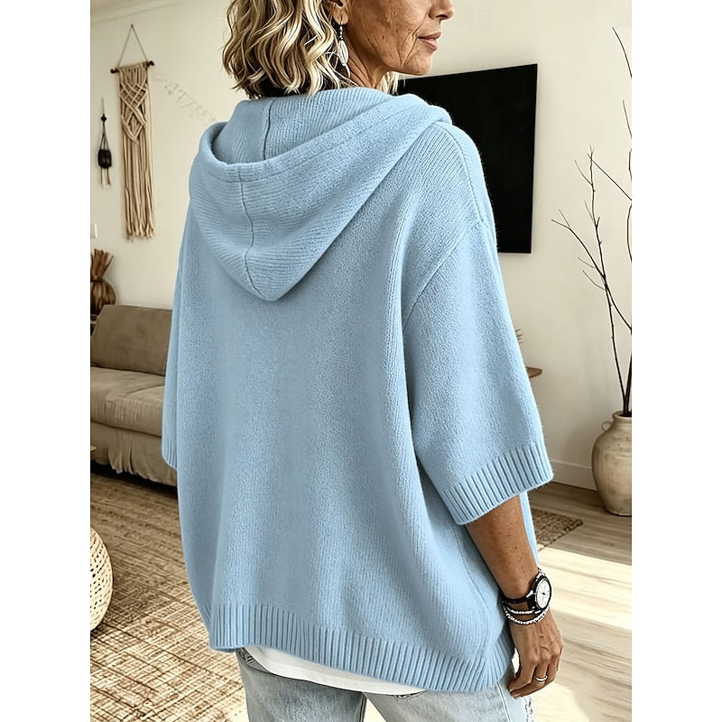 Fiora Hooded Knit Sweater
