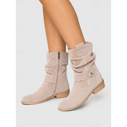 Florina Slouch Buckle Ankle Boots