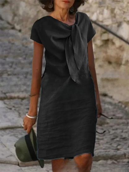 Bianca Linen Blend Mini Dress