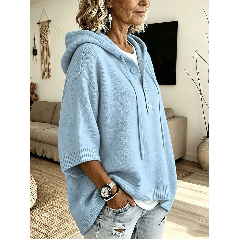 Fiora Hooded Knit Sweater
