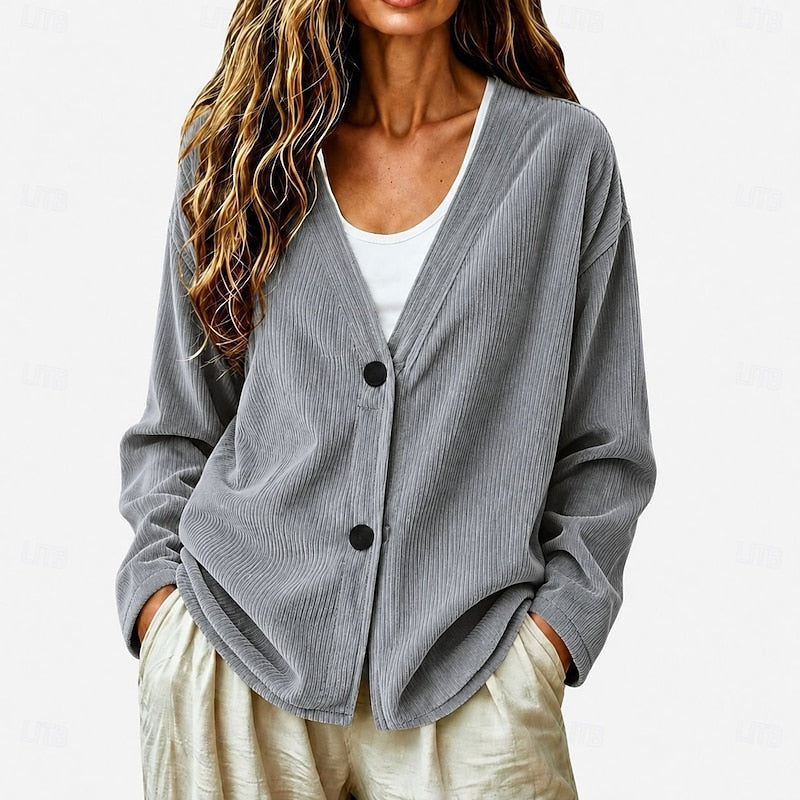 Clementine V-Neck Button-Front Cardigan
