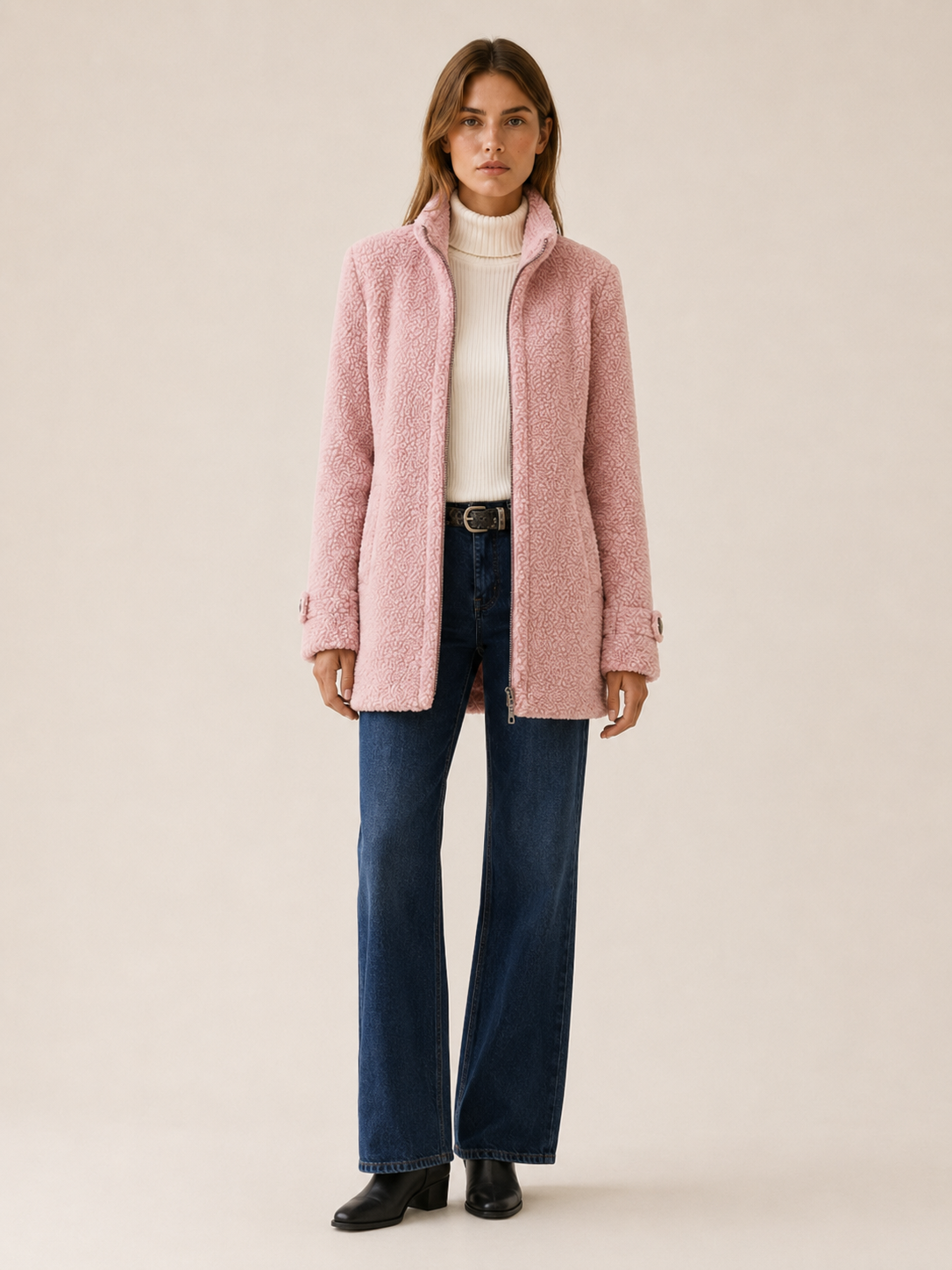 Anneliese Zip-Front Fleece Jacket