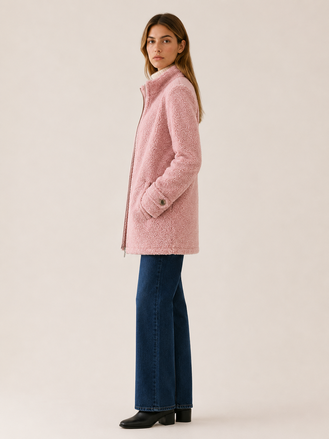 Anneliese Zip-Front Fleece Jacket