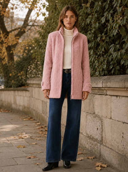 Anneliese Zip-Front Fleece Jacket