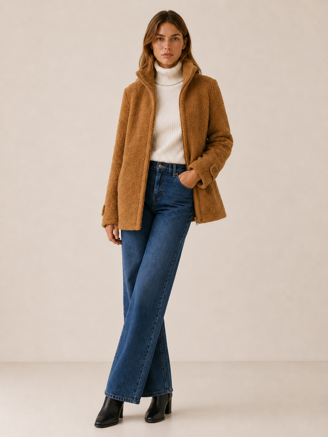 Anneliese Zip-Front Fleece Jacket