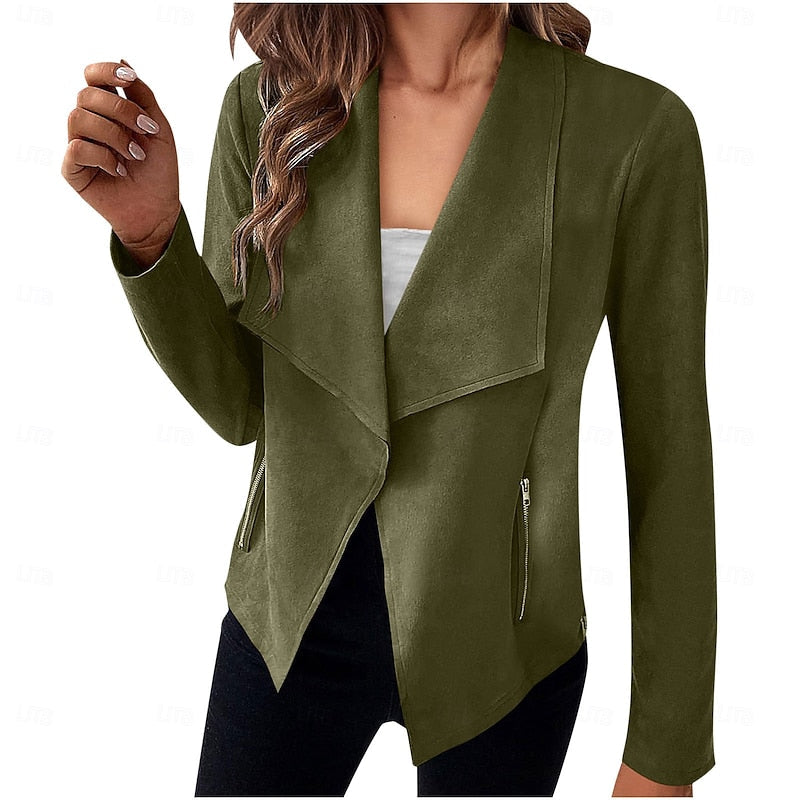 Mirabelle Draped Open-Front Jacket