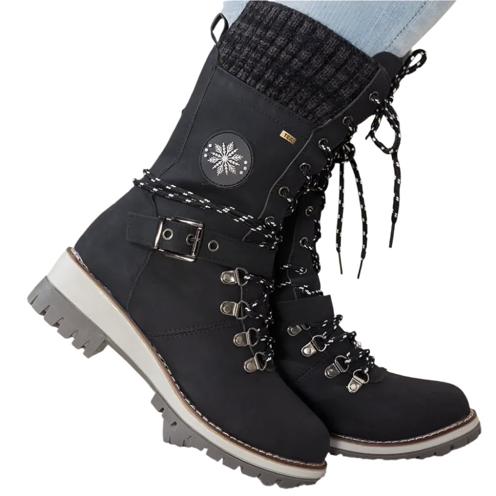 Freya Lace-Up Mid-Calf Combat Boots