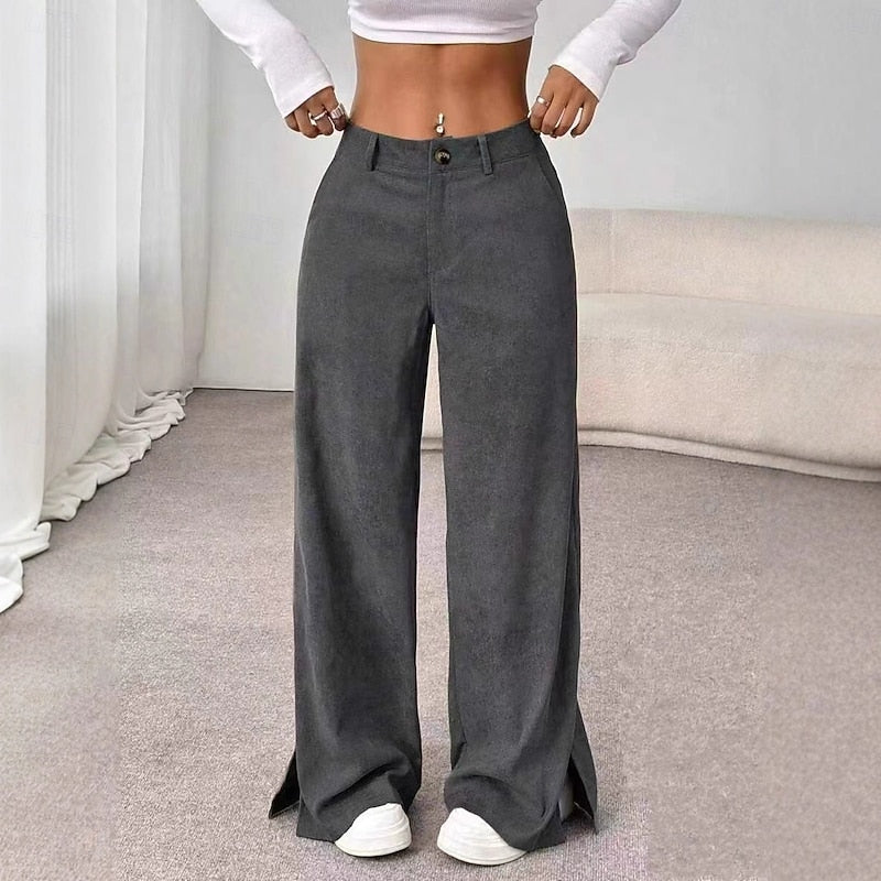 Petra Comfortable High-Waist Wide-Leg Pants