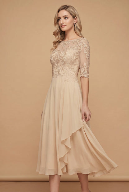 Mila High-Waist Midi Dress