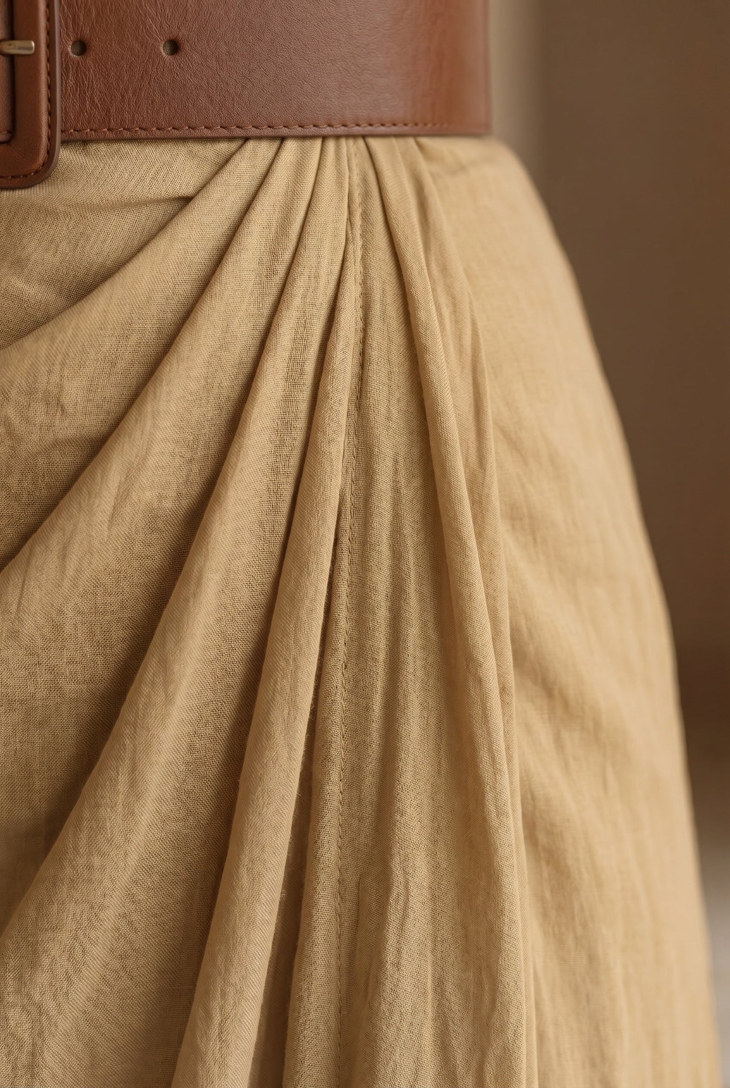 Amelie Belted Lapel Maxi Dress