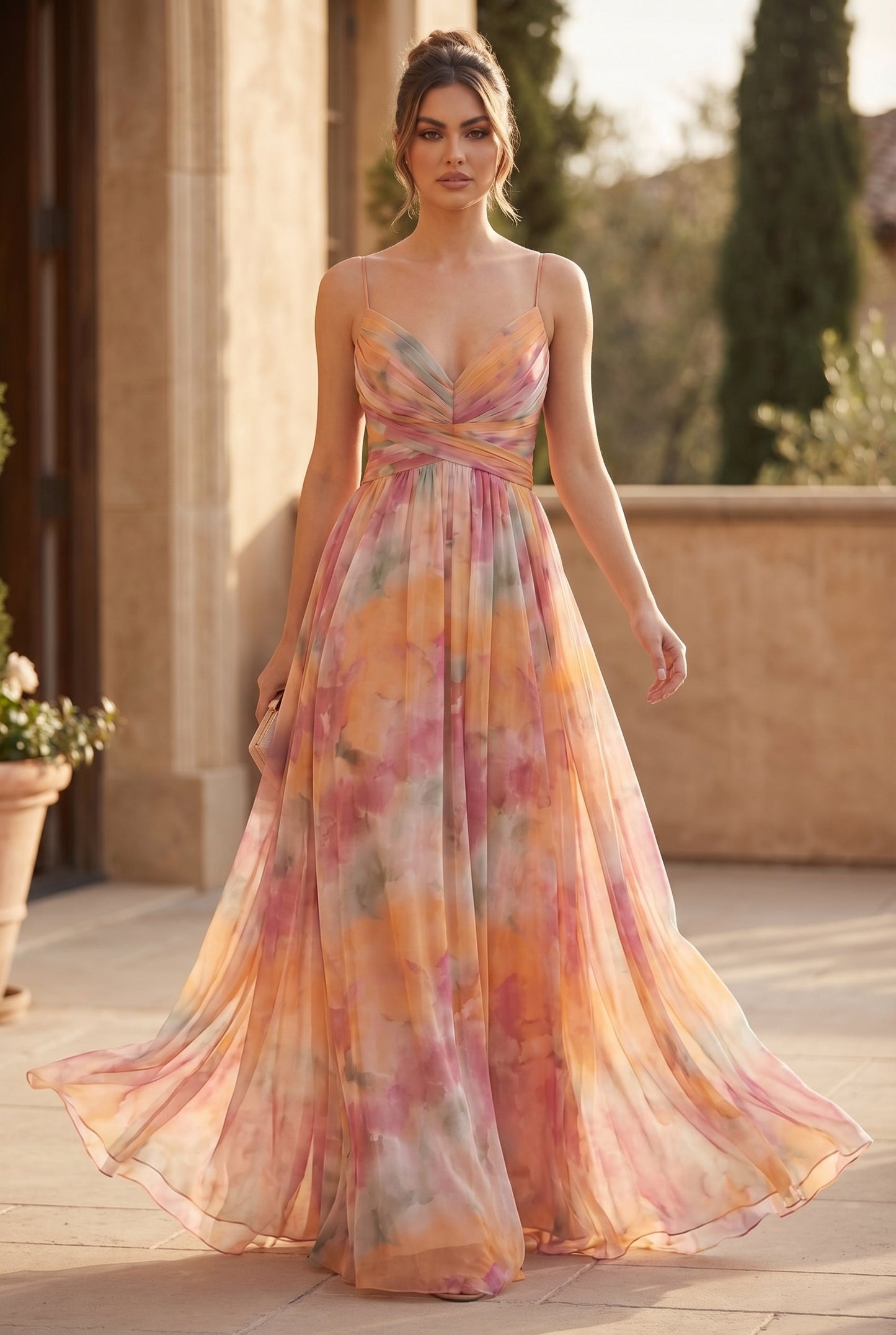 Dahlia Floral Summer Maxi Dress
