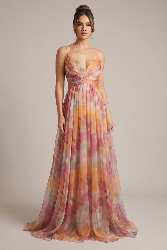 Dahlia Floral Summer Maxi Dress