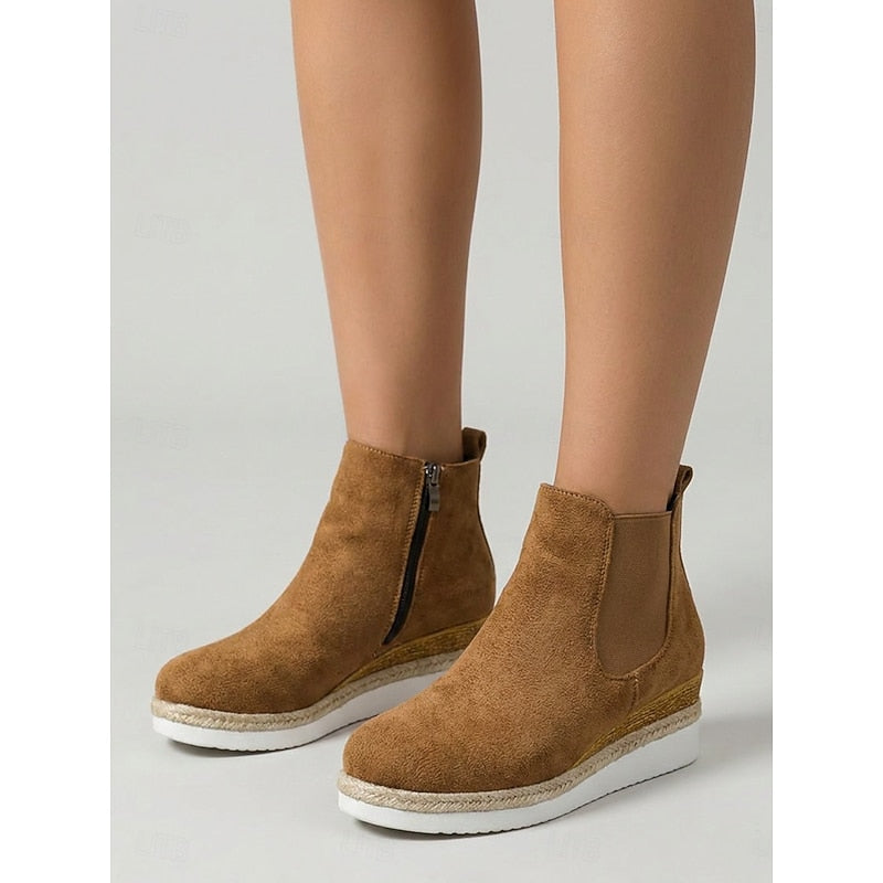 Paloma Wedge Ankle Boots
