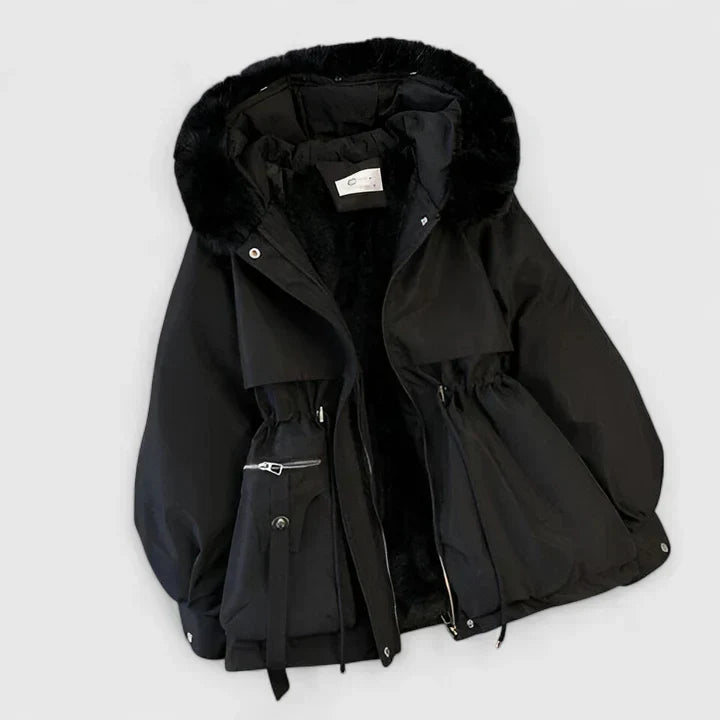 Evelina Faux Fur Hooded Parka Coat